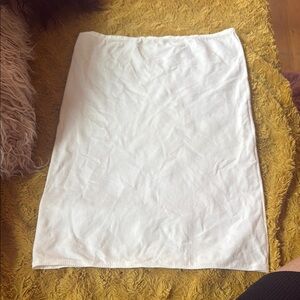 Fancy and flowy White long silky tank top